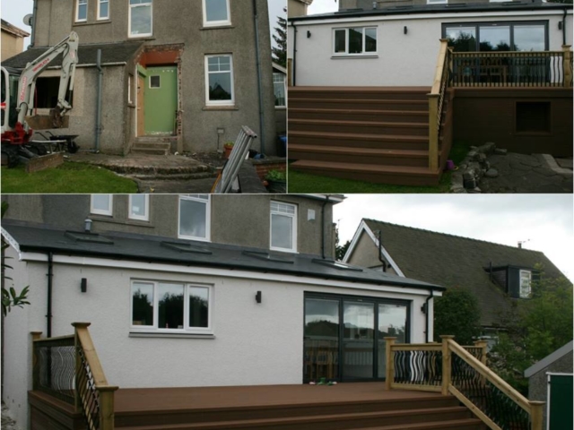 Carluke Extension before & after
